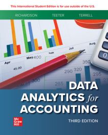 Data Analytics for Accounting. By Richardson, V., Terrell, K. and Teeter, R. (2021) 3nd Edition. (McGraw)