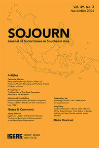 SOJOURN: Journal of Social Issues in Southeast Asia Vol. 39/3 (November 2024)