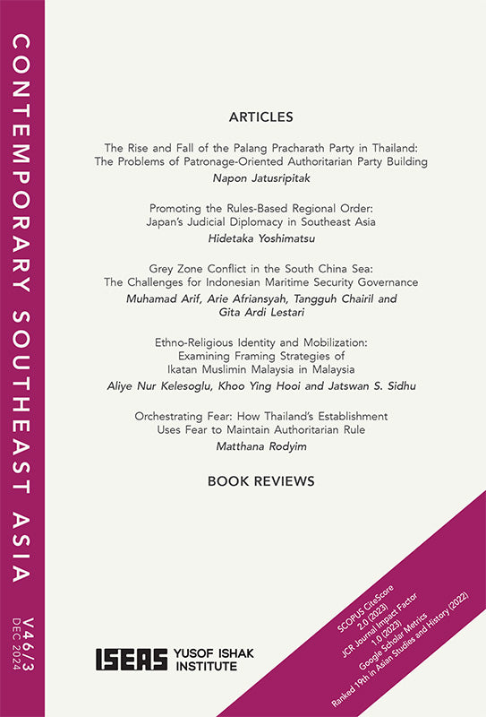 [eJournals]Contemporary Southeast Asia Vol. 46/3 (December 2024) (BOOK REVIEW: <i>Southeast Asia and the Indo-Pacific Construct,</i> edited by Indu Saxena and Stephen Nagy)