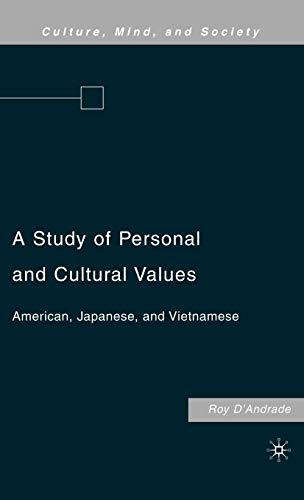 A Study of Personal and Cultural Values