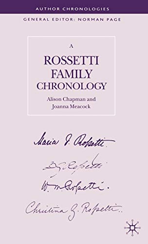 A Rossetti Family Chronology