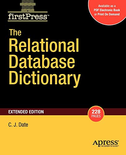 The Relational Database Dictionary, Extended Edition