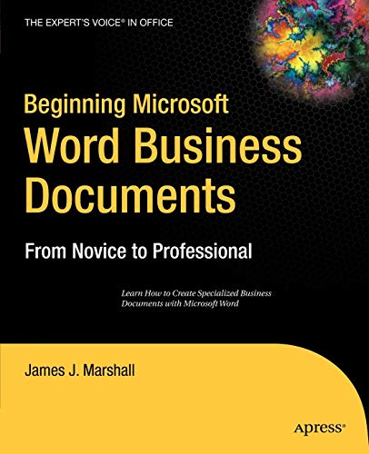 Beginning Microsoft Word Business Documents