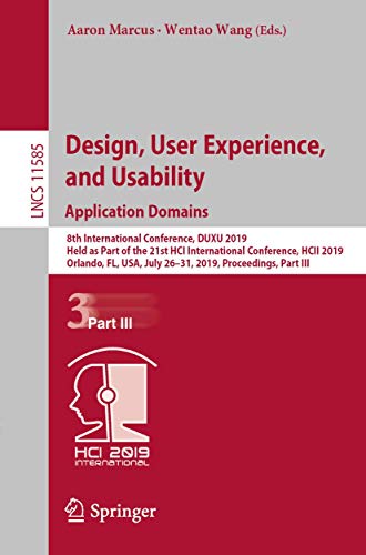 Design, User Experience, and Usability. Application Domains