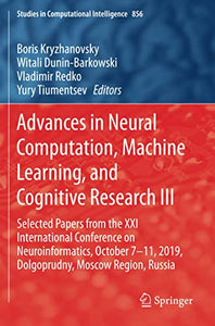 Advances in Neural Computation, Machine Learning, and Cognitive Research III