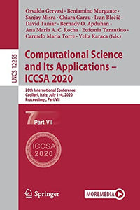 Computational Science and Its Applications – ICCSA 2020