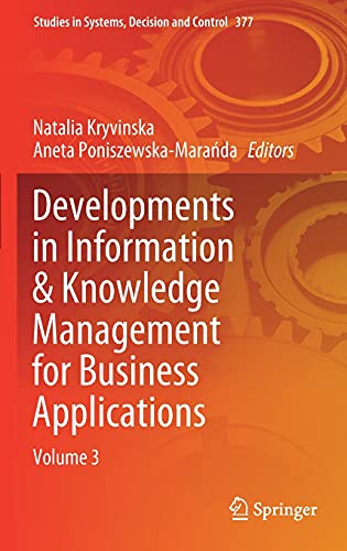 Developments in Information & Knowledge Management for Business Applications