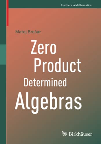 Zero Product Determined Algebras