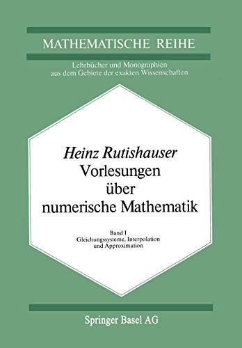 Vorlesungen über Numerische Mathematik