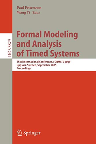 Formal Modeling and Analysis of Timed Systems