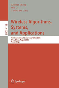 Wireless Algorithms, Systems, and Applications