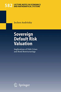 Sovereign Default Risk Valuation