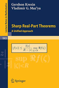 Sharp Real-Part Theorems