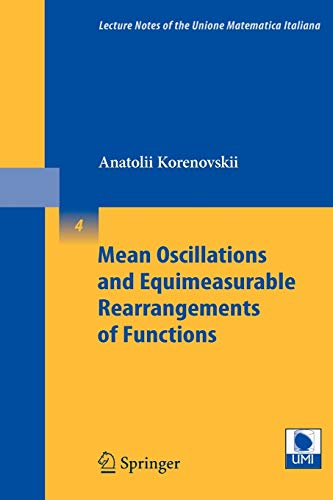 Mean Oscillations and Equimeasurable Rearrangements of Functions