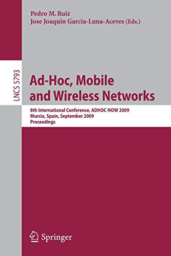 Ad-Hoc, Mobile and Wireless Networks