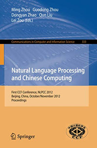 Natural Language Processing and Chinese Computing