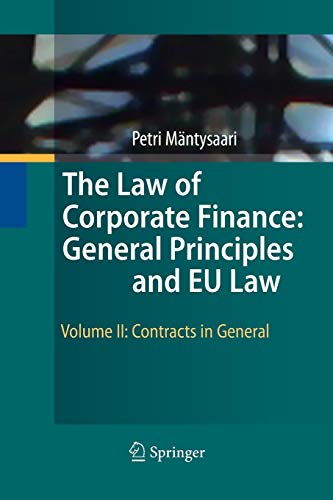 The Law of Corporate Finance: General Principles and EU Law