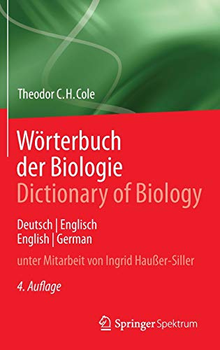 Wörterbuch der Biologie Dictionary of Biology