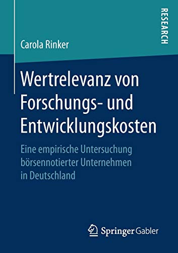 Wertrelevanz von Forschungs- und Entwicklungskosten