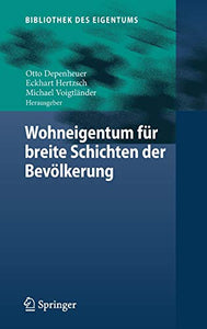 Wohneigentum für breite Schichten der Bevölkerung