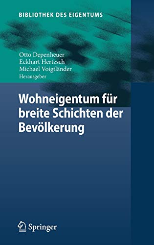 Wohneigentum für breite Schichten der Bevölkerung