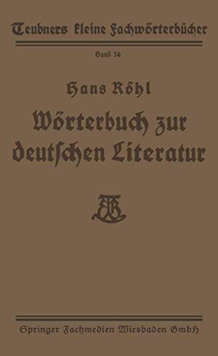 Wörterbuch zur deutschen Literatur