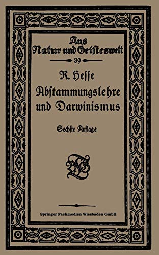 Abstammungslehre und Darwinismus