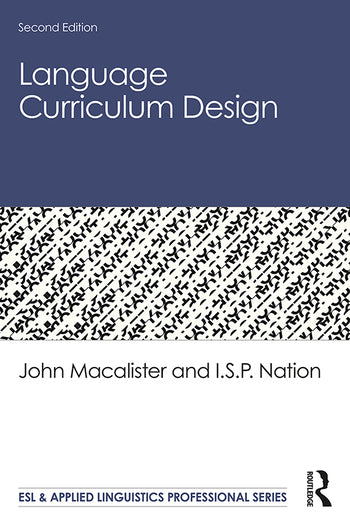 Language Curriculum Design Nation, I.S.P. and John Macalister. (2010). Routledge.
Integrated to Canvas since 2020/07