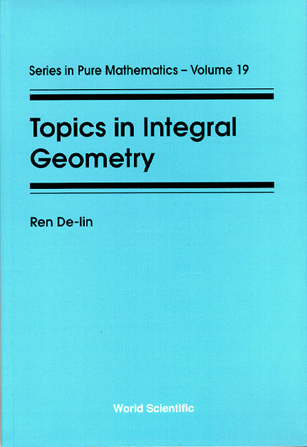 Topics In Integral Geometry