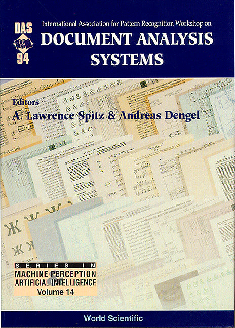 Document Analysis Systems - Proceedings Of The International Association For Pattern Recognition Workshop