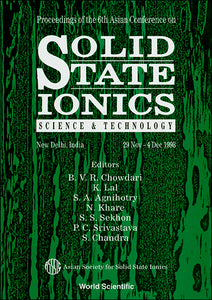 Solid State Ionics: Science And Technology