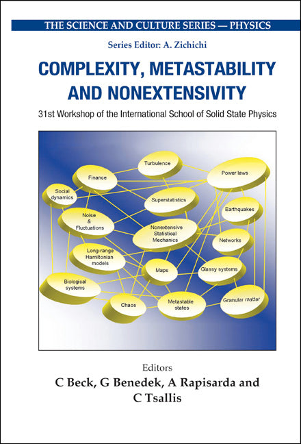 Complexity, Metastability And Nonextensivity - Proceedings Of The 31st Workshop Of The International School Of Solid State Physics