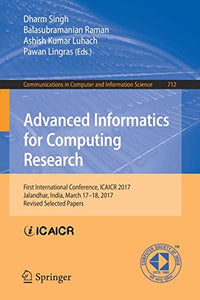 Advanced Informatics for Computing Research