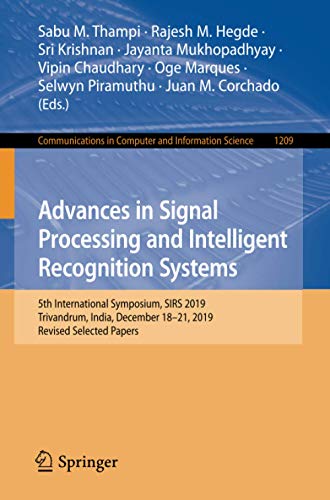 Advances in Signal Processing and Intelligent Recognition Systems