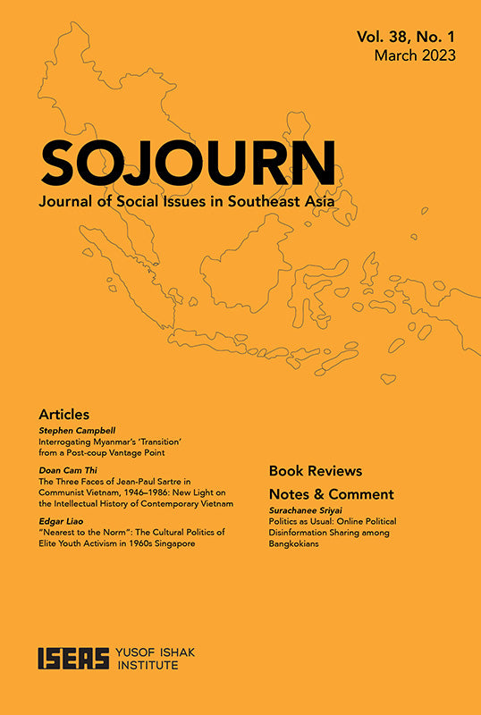 SOJOURN: Journal of Social Issues in Southeast Asia Vol. 38/1 (March 2023)