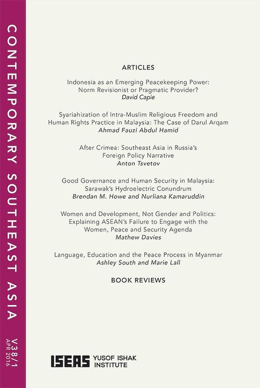 [eJournals]Contemporary Southeast Asia Vol. 38/1 (April 2016) (BOOK REVIEW: Blood, Dreams and Gold: The Changing Face of Burma. By Richard Cockett)