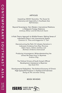 [eJournals]Contemporary Southeast Asia Vol. 40/3 (December 2018) (A Role Theory Approach to Middle Powers: Making Sense of Indonesia’s Place in the International System)