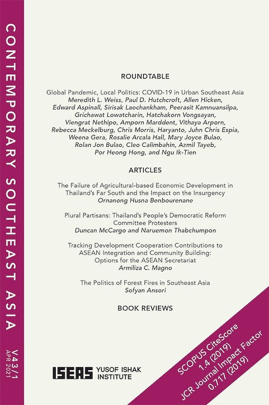 [eJournals]Contemporary Southeast Asia Vol. 43/1 (April 2021) (BOOK REVIEW: Rivalry and Response: Assessing Great Power Dynamics in Southeast Asia, edited by Jonathan R. Stromseth)