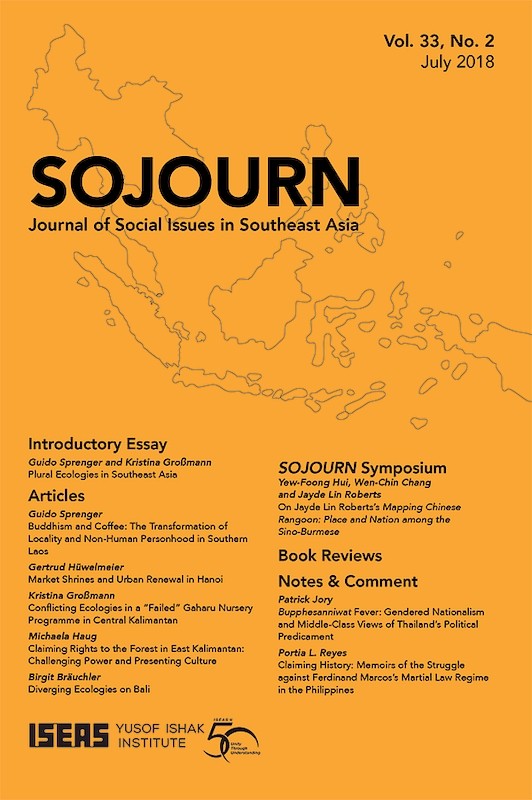 [eJournals] SOJOURN: Journal of Social Issues in Southeast Asia Vol. 33/2 (July 2018)