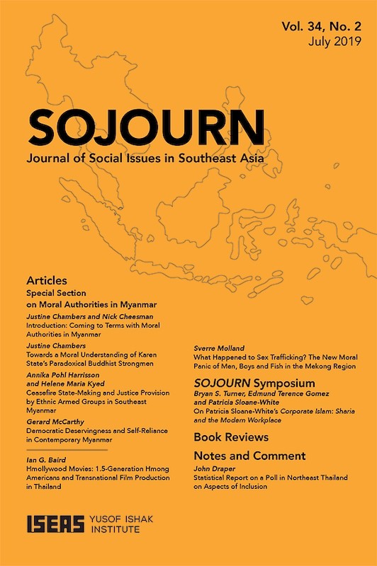 [eJournals]SOJOURN: Journal of Social Issues in Southeast Asia Vol. 34/2 (July 2019)  (Introduction: Coming to Terms with Moral Authorities in Myanmar)