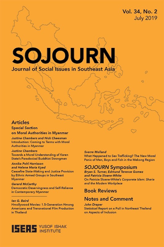 [eJournals]SOJOURN: Journal of Social Issues in Southeast Asia Vol. 34/2 (July 2019)  (Ceasefire State-Making and Justice Provision by Ethnic Armed Groups in Southeast Myanmar)