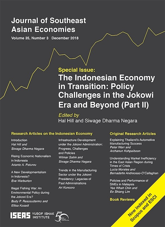 Journal of Southeast Asian Economies Vol. 35/3 (Dec 2018). Special Issue on 