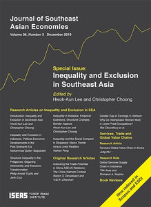 Journal of Southeast Asian Economies Vol. 36/3 (Dec 2019). Special focus on "Inequality and Exclusion in Southeast Asia"