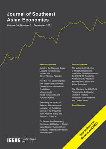 [eJournals]Journal of Southeast Asian Economies Vol. 39/3 (December 2022). (BOOK REVIEW: The Economic Consequences of Globalization on Thailand, by Juthathip Jongwanich)