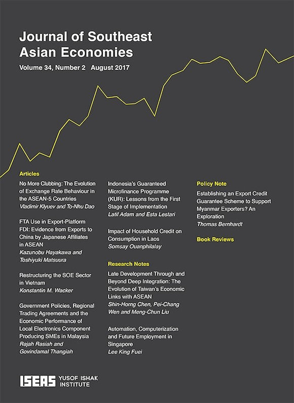 [eJournals]Journal of Southeast Asian Economies Vol. 34/2 (Aug 2017) (BOOK REVIEW: Asia–Africa Development Divergence: A Question of Intent, by David Henley)