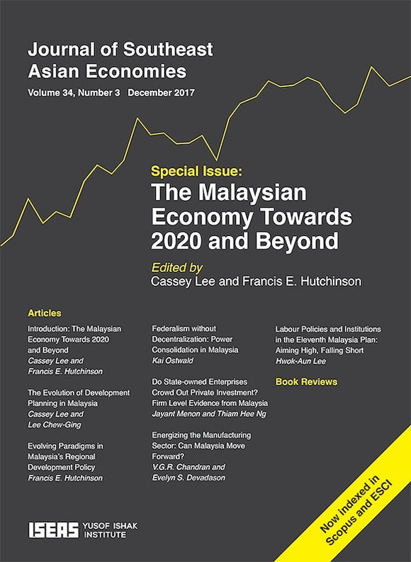 [eJournals]Journal of Southeast Asian Economies Vol. 34/3 (Dec 2017). Special Issue: 