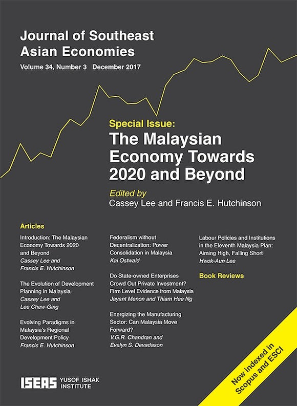 [eJournals] Journal of Southeast Asian Economies Vol. 34/3 (Dec 2017). Special Issue: 