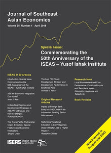 [eJournals]Journal of Southeast Asian Economies Vol. 35/1 (Apr 2018). Special Issue Commemorating the 50th Anniversary of the ISEAS – Yusof Ishak Institute (The Trans-Pacific Partnership: Origin, Evolution, Special Features and Economic Implications)