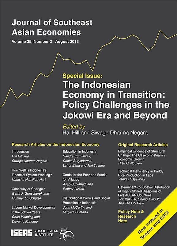 [eJournals]Journal of Southeast Asian Economies Vol. 35/2 (Aug 2018). Special Issue on 