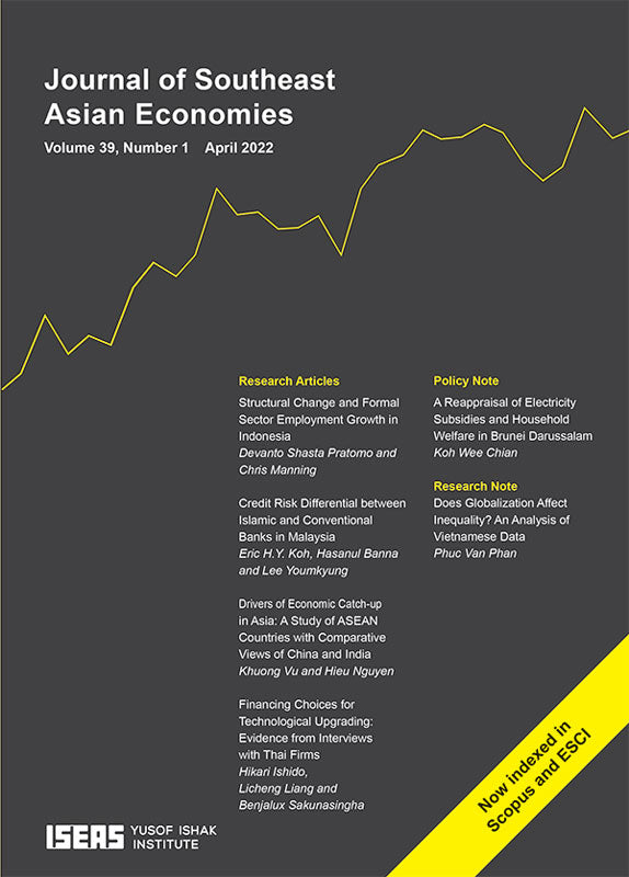 [eJournals]Journal of Southeast Asian Economies Vol. 39/1 (April 2022) (Drivers of Economic Catch-up in Asia: A Study of ASEAN Countries with Comparative Views of China and India)